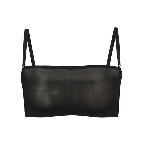 SKIMS SHEER SCULPT BANDEAU COLOR: ONYX - Picture 1 of 8